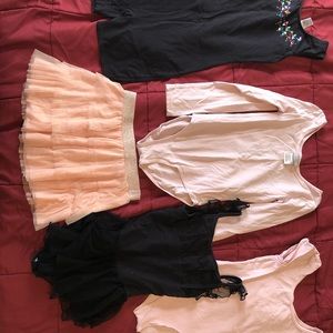 Girls 10/12 Danskin leotards and skirt